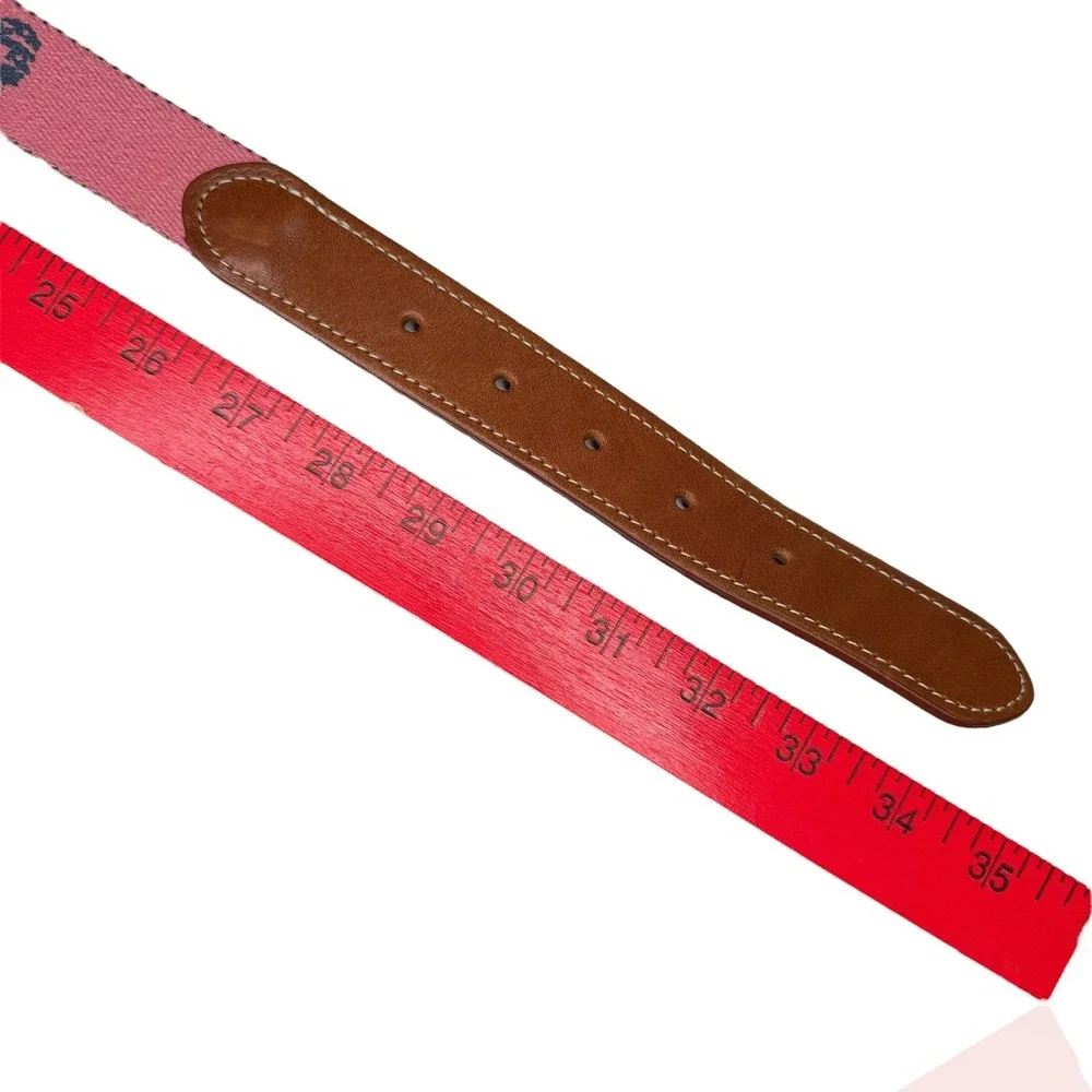 Doc Murphy Palm Beach Reversible Belt Pink‎ Navy Logo/Blue Cocktail Golf Preppy